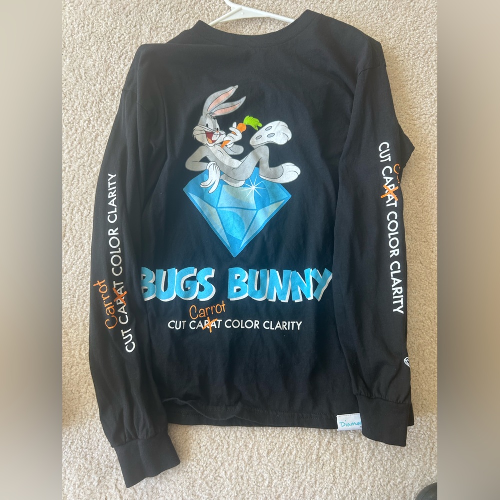 Black Bugs Bunny Graphic Sweatshirt